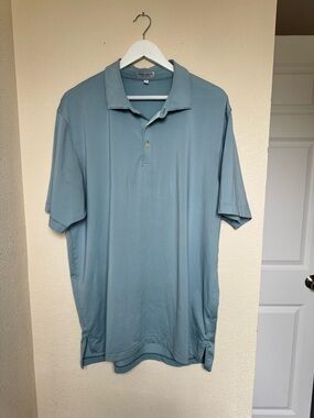 Peter Millar Light Blue Performance Polo